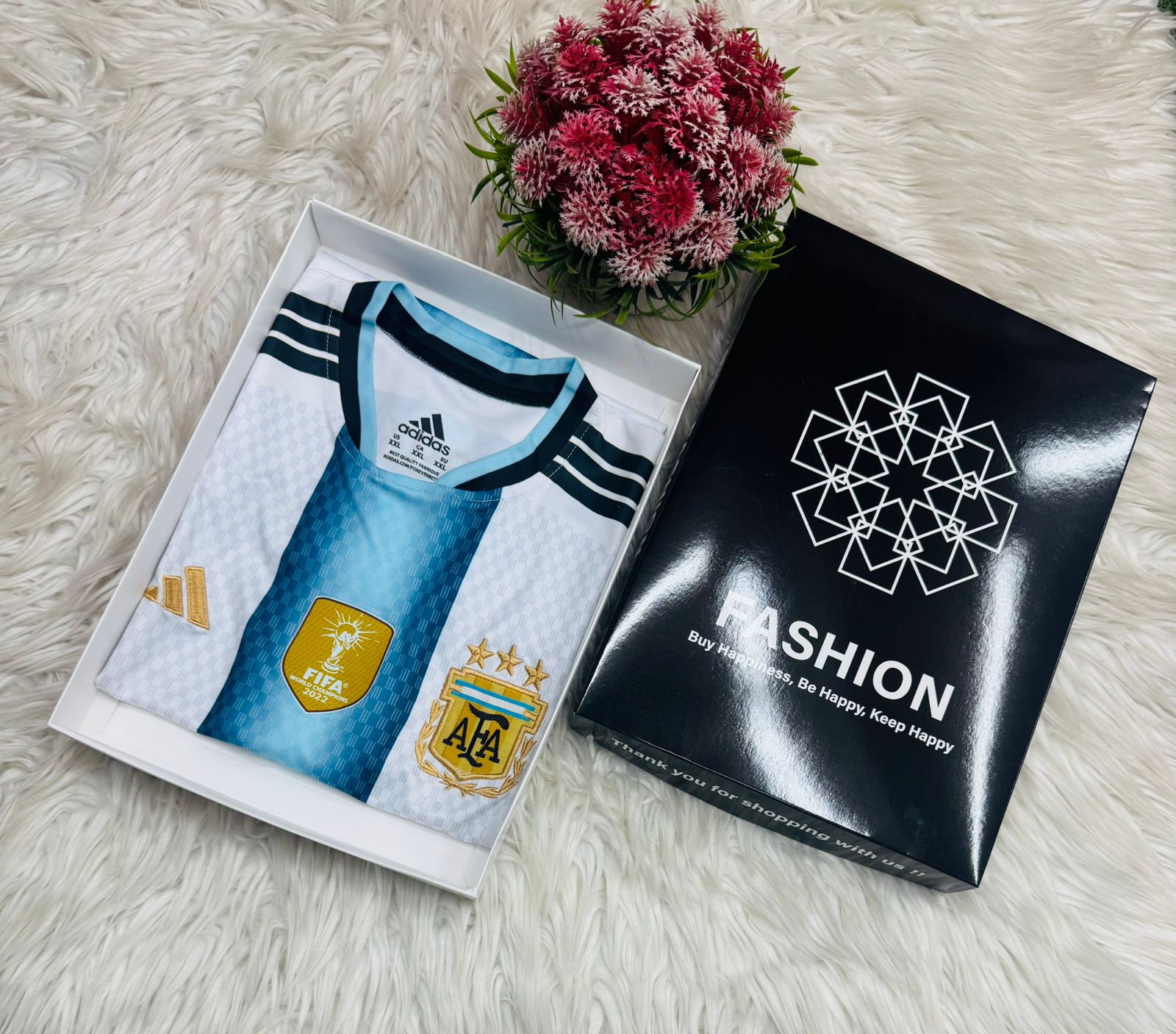 Argentina Premium Jersey – World Cup Edition 2026 - Light Blue & White Stripes (ক্লাসিক আর্জেন্টিনা)