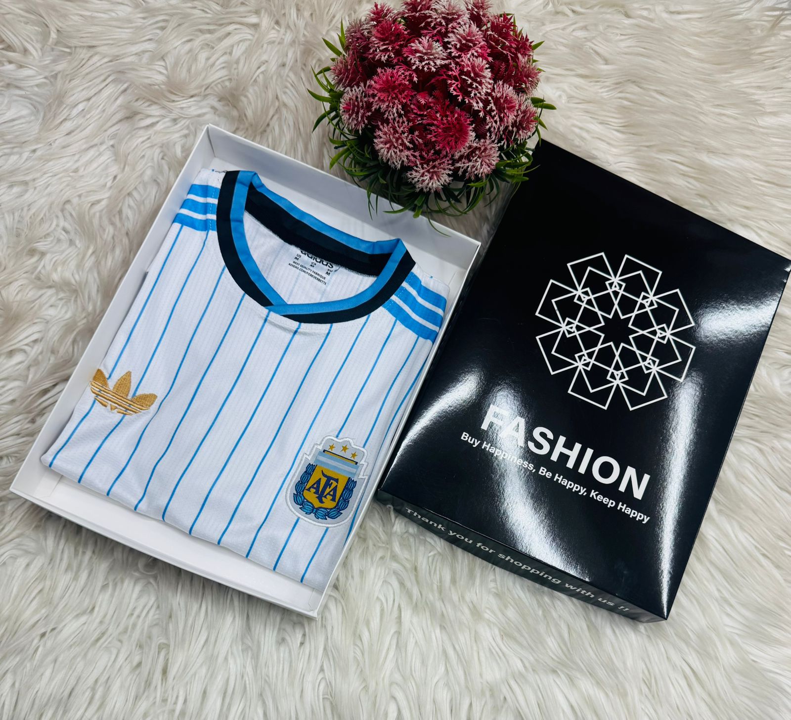 Argentina Premium Jersey – World Cup Edition 2026 - White Zebra Edition