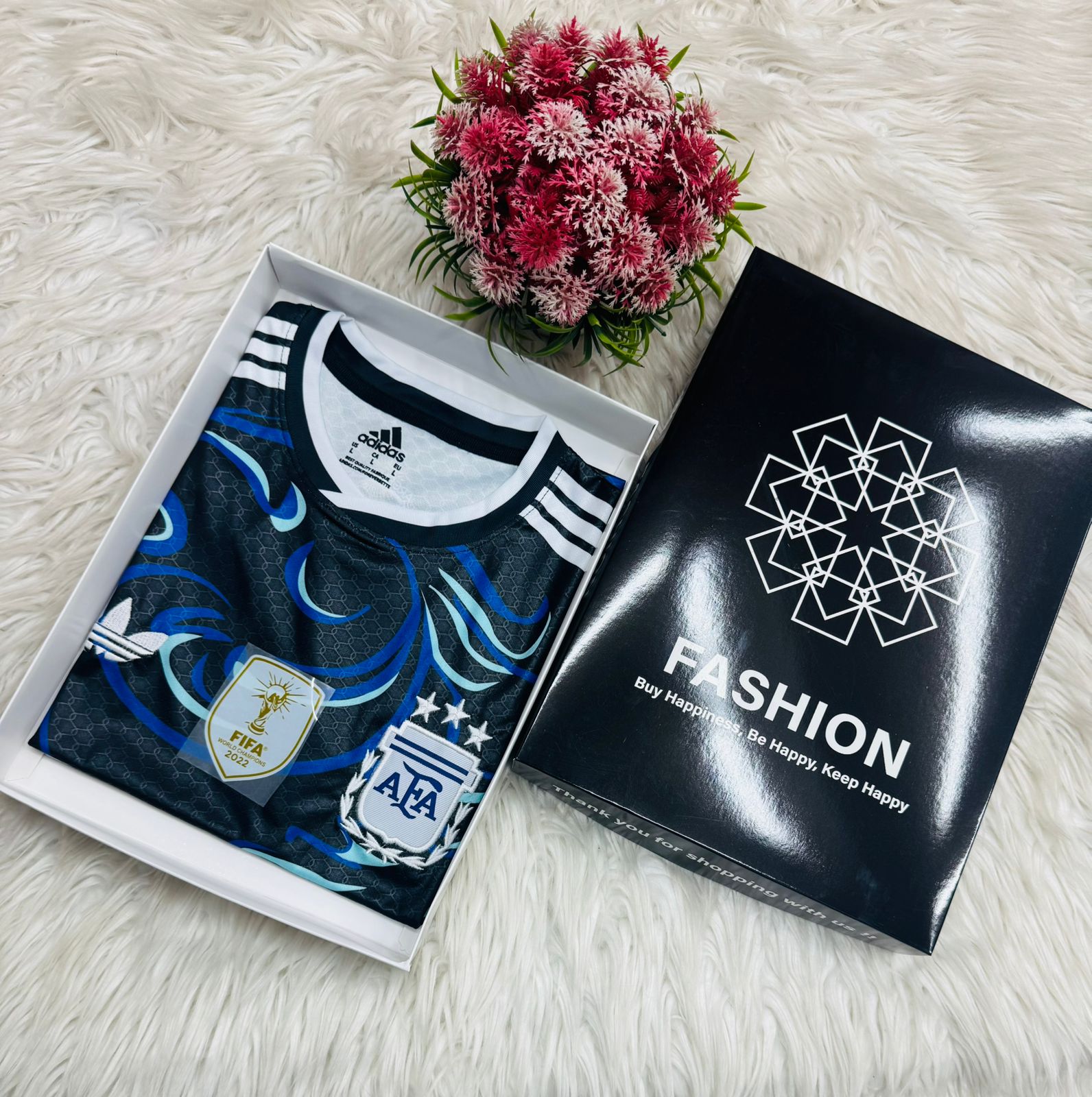 Argentina Premium Jersey – World Cup Edition 2026 - Black & Blue Premium Edition